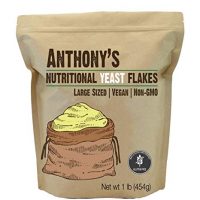 Anthony's Premium Nutritional Yeast Flakes, 1lb, Fortified, Gluten Free, Non GMO, Vegan