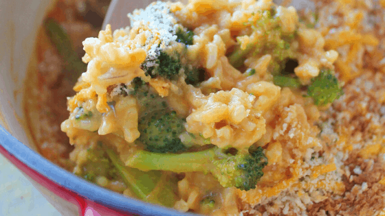 Vegan Broccoli Rice Casserole: Baked Broccoli and Cheese