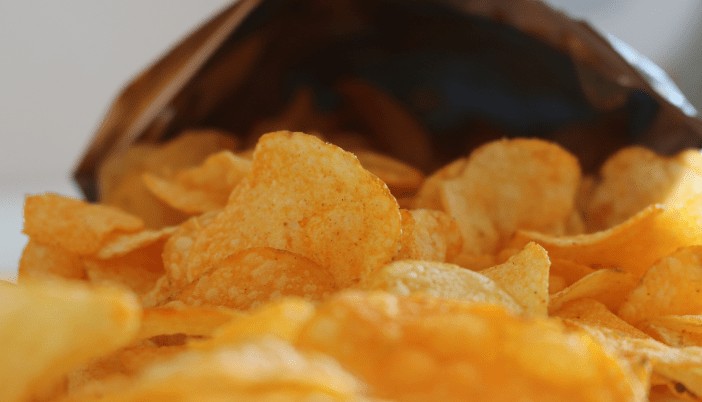 crisps in a packet